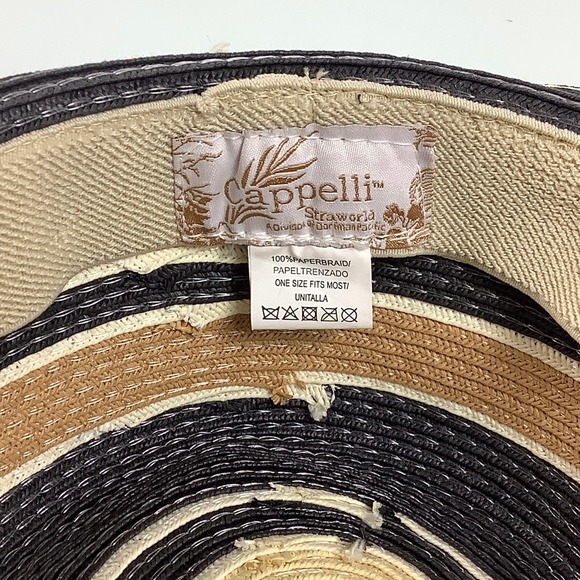 Doreman Pacific Wide Brin Multicolor Straw Hat size OSFM EUC - Picture 5 of 10
